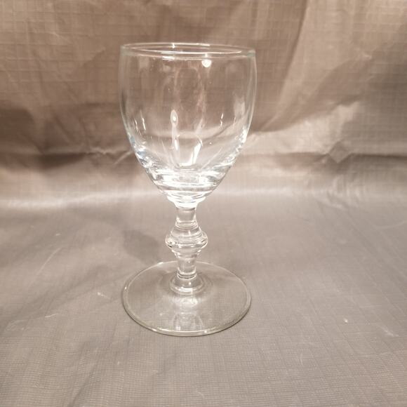 Four and 3/4 inch tall by one and a half inch wide wine glass short stem. - Picture 1 of 7
